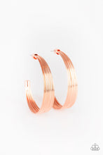 Load image into Gallery viewer, Live Wire - Copper Hoop Earrings