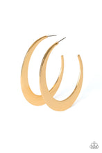 Load image into Gallery viewer, Moon Beam - Gold Hoop Earrings