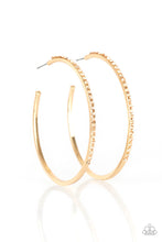 Load image into Gallery viewer, Trending Twinkle - Gold Hoop Earrings