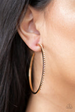 Load image into Gallery viewer, Trending Twinkle - Gold Hoop Earrings