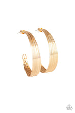 Load image into Gallery viewer, Live Wire - Gold Hoop Earrings