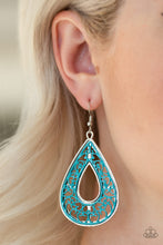 Load image into Gallery viewer, Drop Anchor - Blue Earrings