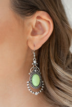 Load image into Gallery viewer, CAMEO and Juliet - Green Earrings