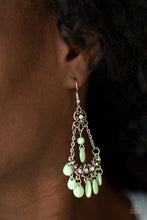 Load image into Gallery viewer, Malibu Sunset - Green Earrings
