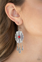 Load image into Gallery viewer, Natural Native - Red Earrings