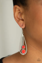 Load image into Gallery viewer, Natural Nova - Red Earrings