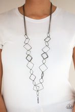 Load image into Gallery viewer, Backed Into A Corner - Black Gunmetal Lanyard