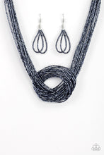 Load image into Gallery viewer, Knotted Knockout - Blue Necklace