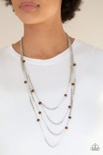Load image into Gallery viewer, Open For Opulence - Brown Necklace
