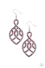 Load image into Gallery viewer, A Grand Statement - Purple Earrings