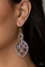 Load image into Gallery viewer, A Grand Statement - Purple Earrings