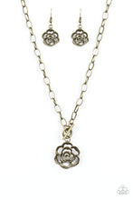 Load image into Gallery viewer, Beautifully In Bloom - Brass Necklace