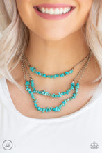 Load image into Gallery viewer, Eco Goddess - Blue Choker Necklace