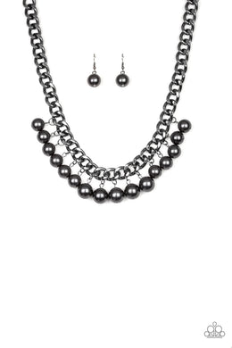 Get Off My Runway - Black Gunmetal Necklace