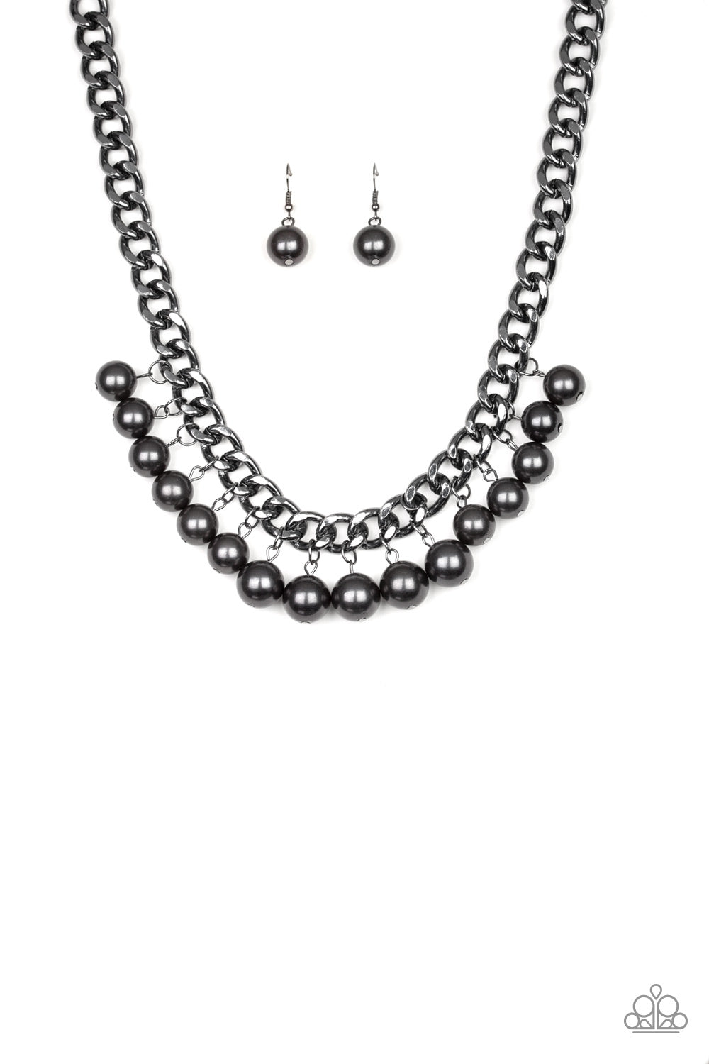 Get Off My Runway - Black Gunmetal Necklace