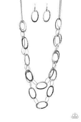 Glimmer Goals - Black Gunmetal Necklace
