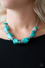 Load image into Gallery viewer, Stunningly Stone Age - Blue Necklace