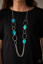 Load image into Gallery viewer, Kaleidoscope Coasts - Blue Necklace