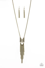 Load image into Gallery viewer, Point Taken - Brass Necklace