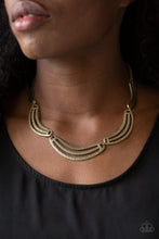 Load image into Gallery viewer, Palm Springs Pharaoh - Brass Necklace