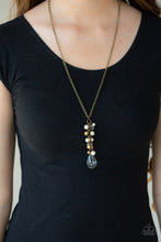 Load image into Gallery viewer, Teardrop Serenity - Brass Necklace