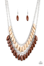 Load image into Gallery viewer, Beaded Boardwalk - Brown Necklace