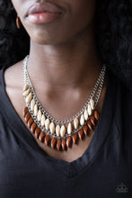 Load image into Gallery viewer, Beaded Boardwalk - Brown Necklace
