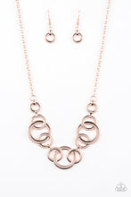 Load image into Gallery viewer, Going In Circles - Rose Gold Necklace