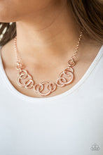 Load image into Gallery viewer, Going In Circles - Rose Gold Necklace