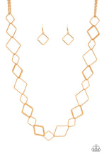 Load image into Gallery viewer, Backed Into A Corner - Gold Necklace