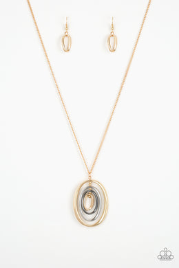 Classic Convergence - Multi (Gold) Necklace
