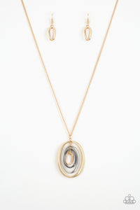 Classic Convergence - Multi (Gold / Mixed Metals) Necklace