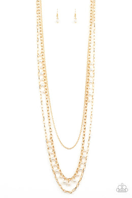 Pearl Pageant - Gold Necklace