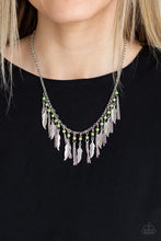 Load image into Gallery viewer, Feathered Ferocity - Green Necklace