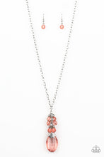 Load image into Gallery viewer, Crystal Cascade - Orange Necklace