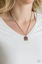 Load image into Gallery viewer, Back To Square One - Copper Necklace