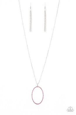 A Dazzling Distraction - Pink Necklace