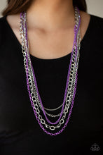 Load image into Gallery viewer, Industrial Vibrance - Purple Necklace