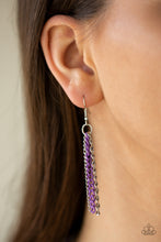 Load image into Gallery viewer, Industrial Vibrance - Purple Necklace