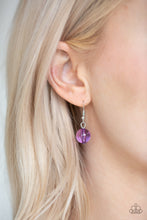 Load image into Gallery viewer, Crystal Charm - Purple Necklace