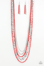 Load image into Gallery viewer, Industrial Vibrance - Red Necklace