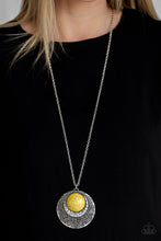 Load image into Gallery viewer, Medallion Meadow - Yellow Necklace
