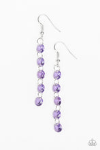 Load image into Gallery viewer, Trickle-Down Effect - Purple Earrings