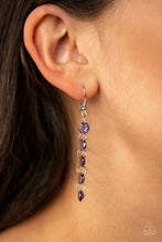 Load image into Gallery viewer, Trickle-Down Effect - Purple Earrings