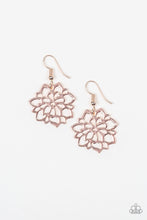 Load image into Gallery viewer, Darling Dahlia - Rose Gold Earrings