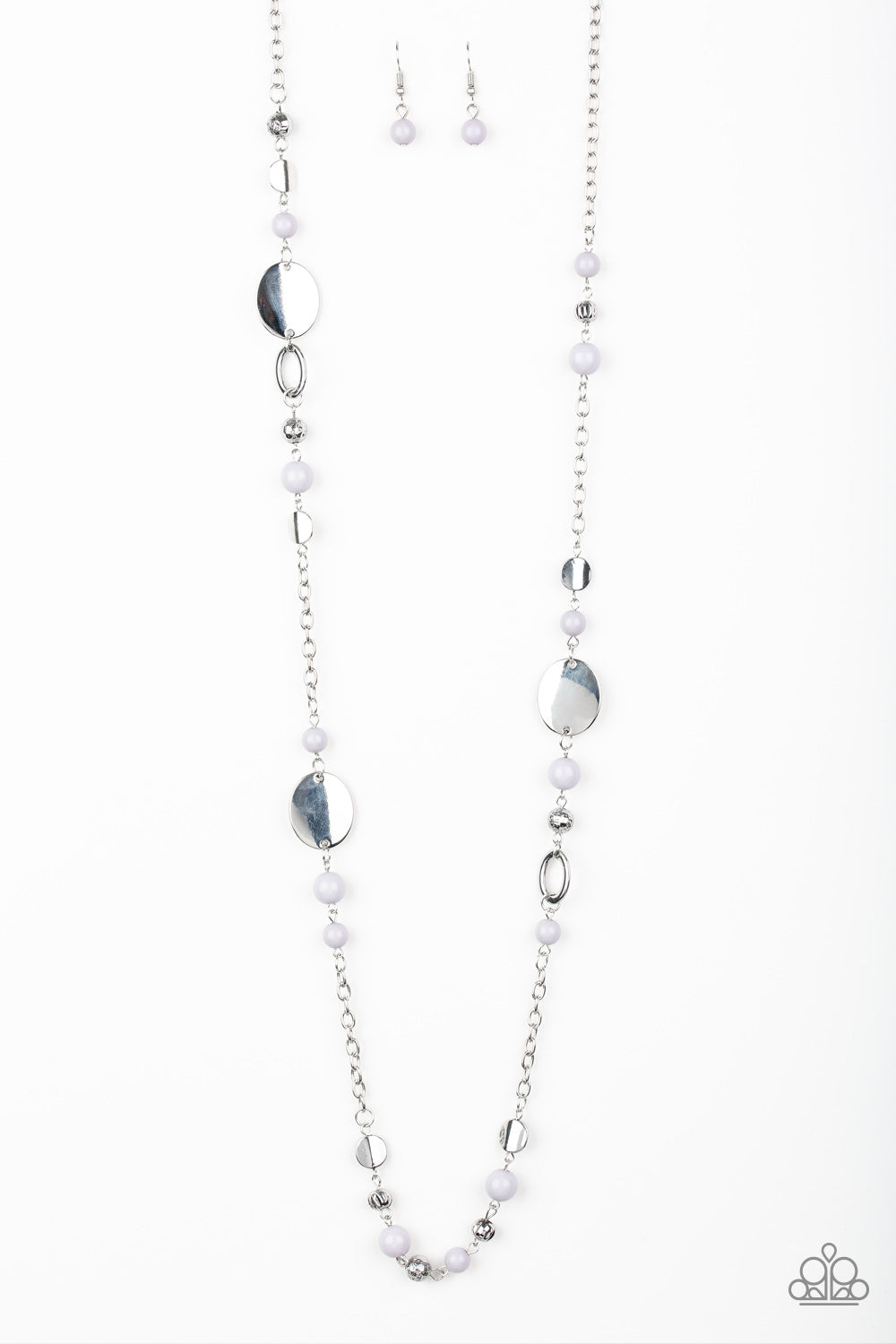 Serenely Springtime - Silver Necklace