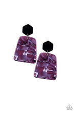 Load image into Gallery viewer, Majestic Mariner - Purple Post Earrings