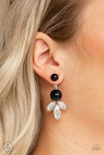 Load image into Gallery viewer, Extra Elite - Black Double-Sided Post Earrings