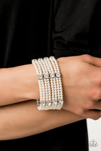 Load image into Gallery viewer, Get In Line - White Bracelet