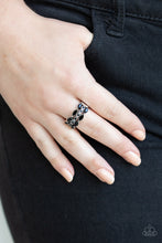 Load image into Gallery viewer, Distractingly Demure - Black Ring